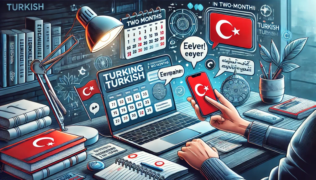 🇹🇷 چطور در ۲ ماه زبان ترکی را یاد بگیریم؟ 🚀✨